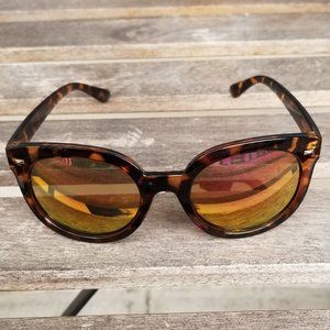 Tortoise w/Mirror Reflective Lenses Sunglasses